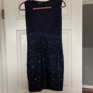 Sequin blue mini dress
